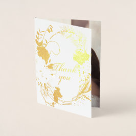 Elegantes Golden Tor Burgund Rose Wreath Foto Folienkarte