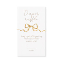 Elegantes goldenes Band Chic-Windel-Raffle Baby Sh