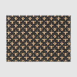 elegantes goldenes Bienengeflecht Seidenpapier