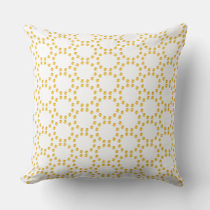 Elegantes goldenes geometrisches Muster Kissen