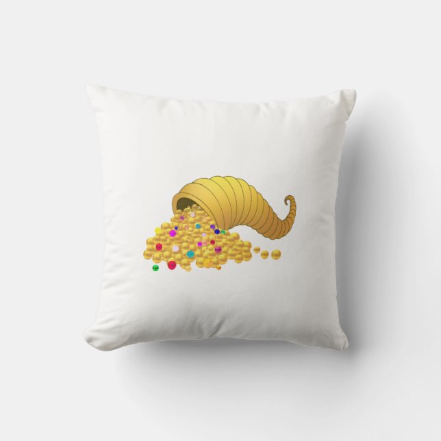 Elegantes goldenes Horn von viel Kissen (Vorderseite)