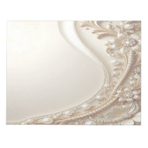 Elegantes goldenes Notizbuch mit Blumendekor