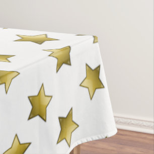 Elegantes goldenes Sternenmuster Tischdecke