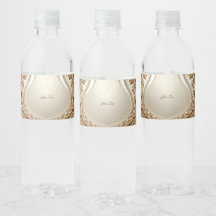 Elegantes goldenes, verziertes Blumen-Wasserflasch