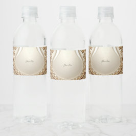 Elegantes goldenes, verziertes Blumen-Wasserflasch