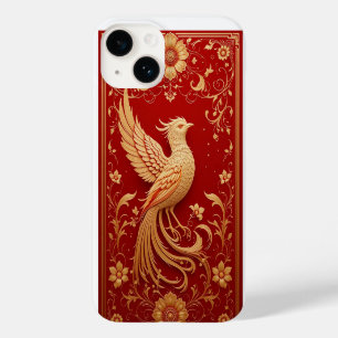 Elegantes goldenes Vogeldesign Case-Mate iPhone 14 Hülle