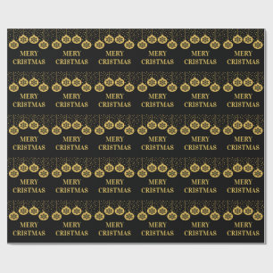 Elegantes goldenes Weihnachtspapier Geschenkpapier