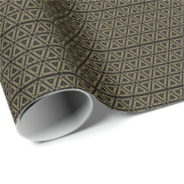 Elegantes goldfarbenes geometrisches Muster, moder Geschenkpapier