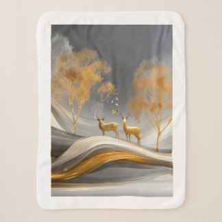 ✨Elegantes Goldhirsch-Luxus-Naturkunstwerk Sherpadecke