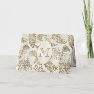 Elegantes GoldImitat-Marmormonogramm