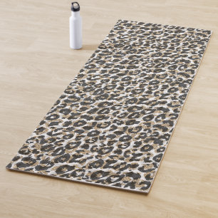 Elegantes Goldleopardenmuster Yogamatte