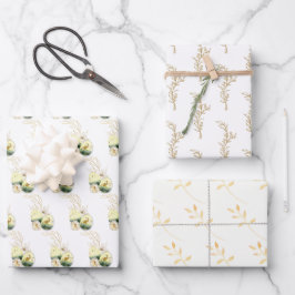 Elegantes Goldmedaille Geschenkpapier Set