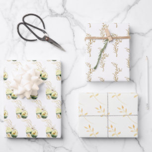 Elegantes Goldmedaille Geschenkpapier Set