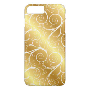 Elegantes Goldmetallischer Strudel iPhone Fall Case-Mate iPhone Hülle
