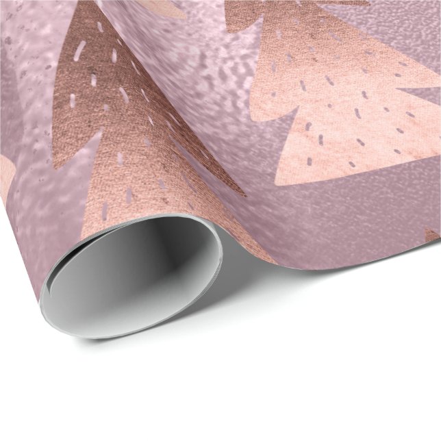 Elegantes Goldmuster der modernen Rose Geschenkpapier (Rolleneckpunkt)