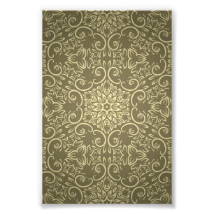 Elegantes Goldtapeten-Muster Fotodruck