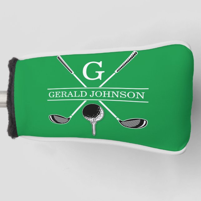 Elegantes Golf Monogram Design Headcover (Vorderseite)