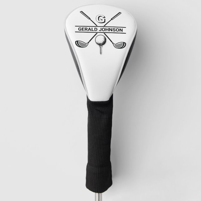 Elegantes Golf Monogram Design Headcover (Vorderseite)