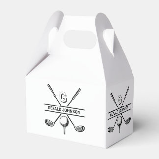 Elegantes Golf-Monogramm-Design Geschenkschachtel