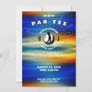 Elegantes Golfdesign Einladung