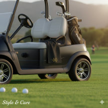 Elegantes Golfhandtuch-Design mit individuellem Na