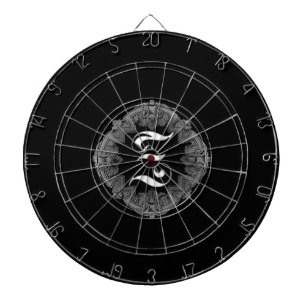 Elegantes Goth Anfangsz Dartscheibe