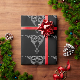 Elegantes Gothic-Wirbeldesign Geschenkpapier