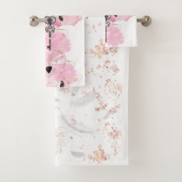 Elegantes, gotisches, originelles Badetuch-Set Badhandtuch Set