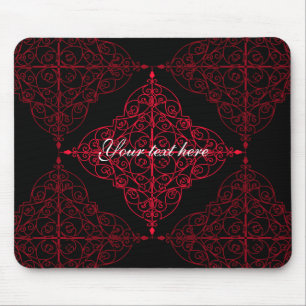 Elegantes gotisches Weihnachtsdekorativer Entwurf Mousepad