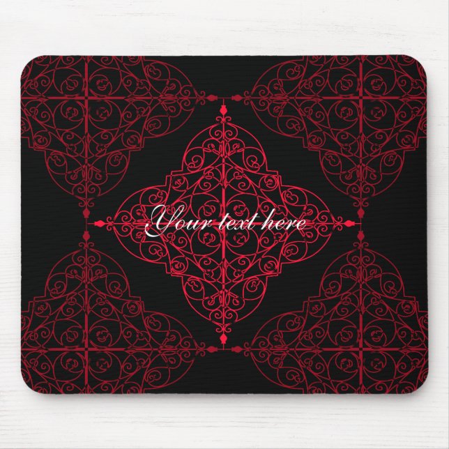 Elegantes gotisches Weihnachtsgeschmack Mousepad (Vorne)
