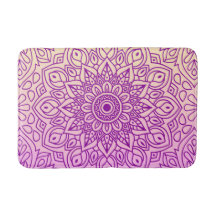 Elegantes Gradient Lila Peach Mandala Muster