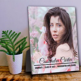 Elegantes Graduate Custom-Foto Fotoplatte