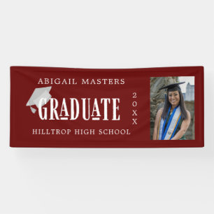 elegantes Gratulations-Absolventenfoto-Banner Banner