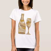 Elegantes Grau CHAMPAGNERFLASCHE UND GLAS