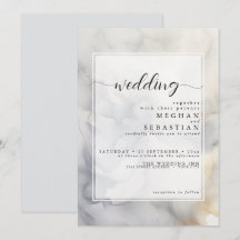 Elegantes Grau und Hellgold Soft Cloud