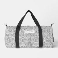 Elegantes graues Blumenmuster