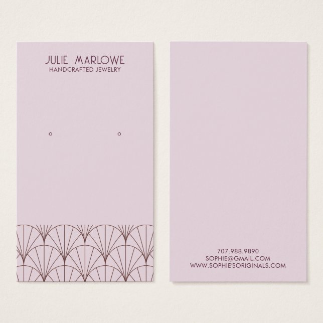 Elegantes graues Lavendelmuster (Vorne & Hinten)