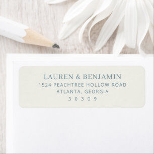 Elegantes graues minimalistisches Adressetikett