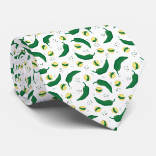 Elegantes Green Chile Muster Krawatte