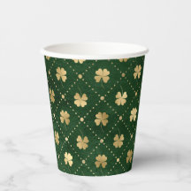 Elegantes Green Gold Clover