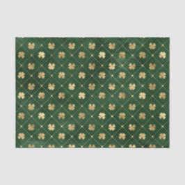 Elegantes Green Gold Clover Seidenpapier