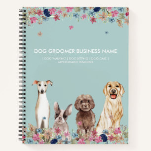 Elegantes Green Niedlich Dog Pet Business Notizbuch