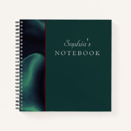 Elegantes Green Spiral Notebook Notizbuch