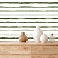 Elegantes Green Watercolor Line Weihnachtsmuster