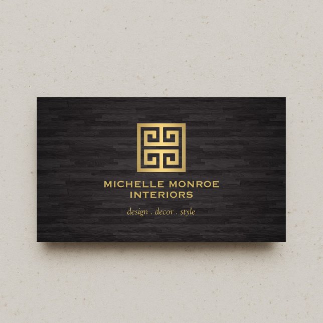 Elegantes griechisches Logo für den Designer Gold/ Visitenkarte (Von Creator hochgeladen)