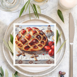 Elegantes griechisches Ostern Serviette