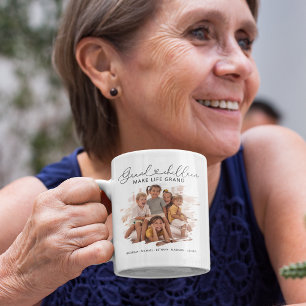 Elegantes Großeltern-Enkel-Foto Kaffeetasse