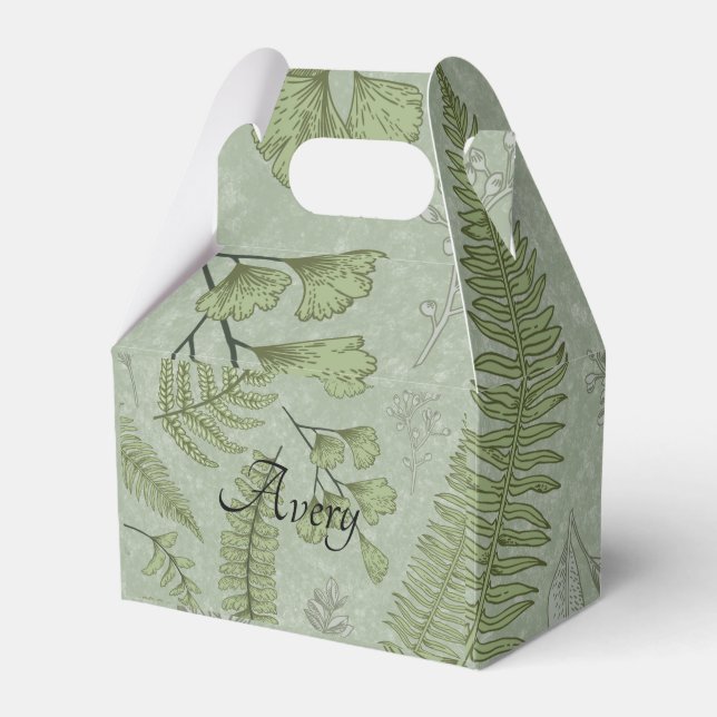 Elegantes Grün des Wassers Geschenkschachtel (Vorderseite)