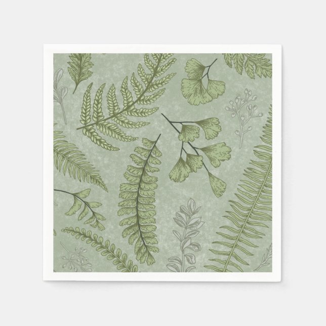 Elegantes Grün des Wassers Serviette (Vorderseite)