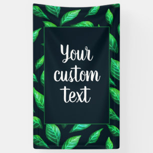 Elegantes Grün verlässt Banner